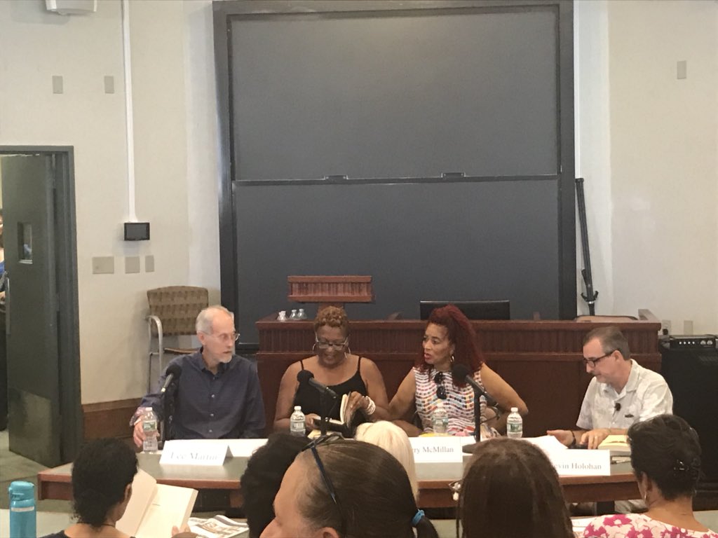 ndennis_benn's tweet photo. Perfect birthday treat seeing two of my favorite authors, @queenazsa & @MsTerryMcMillan in conversation at @BKBF .#bkbf18 https://t.co/E2BnDoEj2J