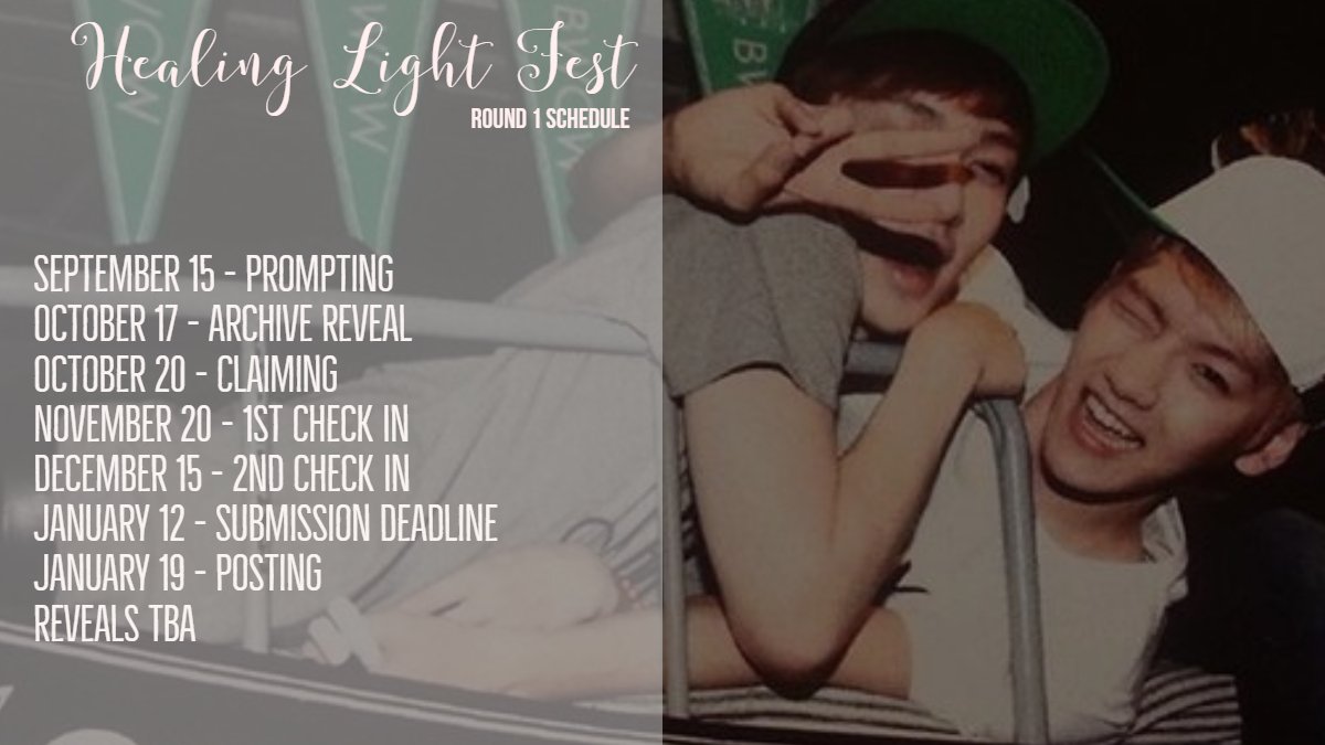 104HealingLight's tweet photo. ✨Healing Light Fest✨

Round 1 Schedule

Let the healing light begin...

#HealingLightFEST https://t.co/zklkIrCk1e