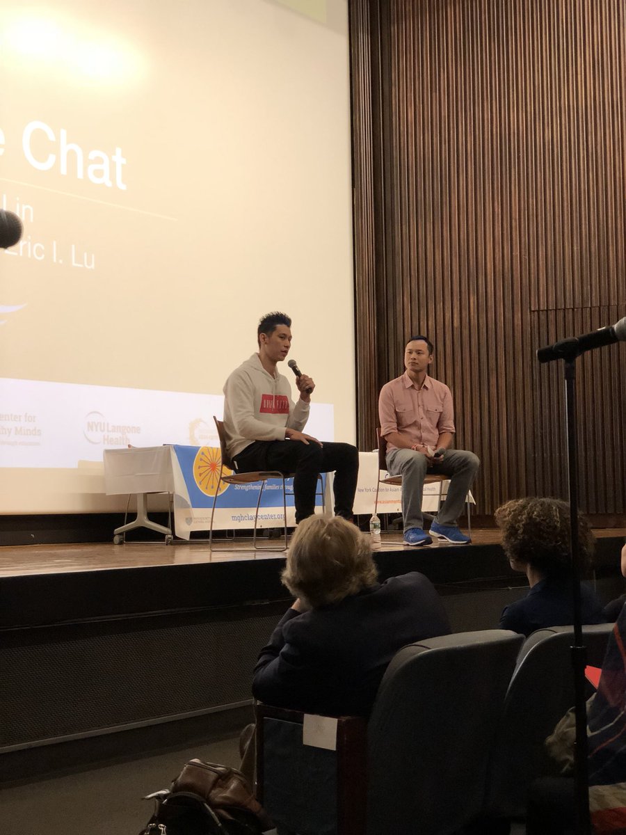 Just finished the screening. Moving on to the Q&A portion. Pictured here:  #NBA player @JLin7 and #LookingForLukeFilm director @ericilu 
#SuicideAwarenessMonth #AsianAmericanMentalHealth #EndStigma