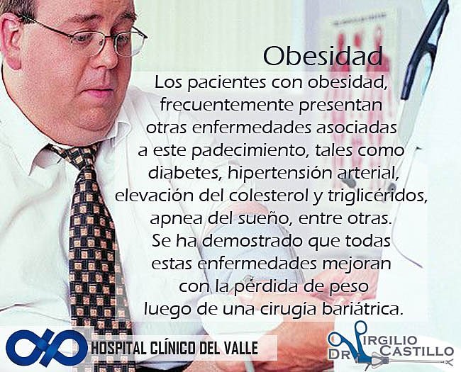 ulapvalle's tweet photo. Los pacientes con obesidad, frecuentemente presentan otras enfermedades asociadas a este padecimiento, tales como diabetes, hipertensión arterial, elevación del colesterol y triglicéridos, apnea del sueño, entre otras.  Todas estas enfermedades.
@virgiliocastill
@ulapvalle https://t.co/Hh3YsfG5YO