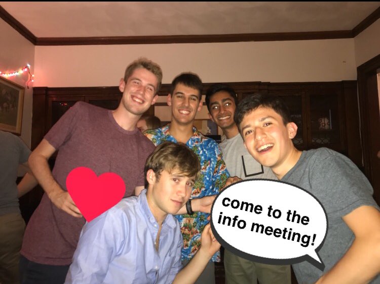 burunning's tweet image. The stunning men of BURC want you to come to our informational meeting at 5pm today in CAS B12