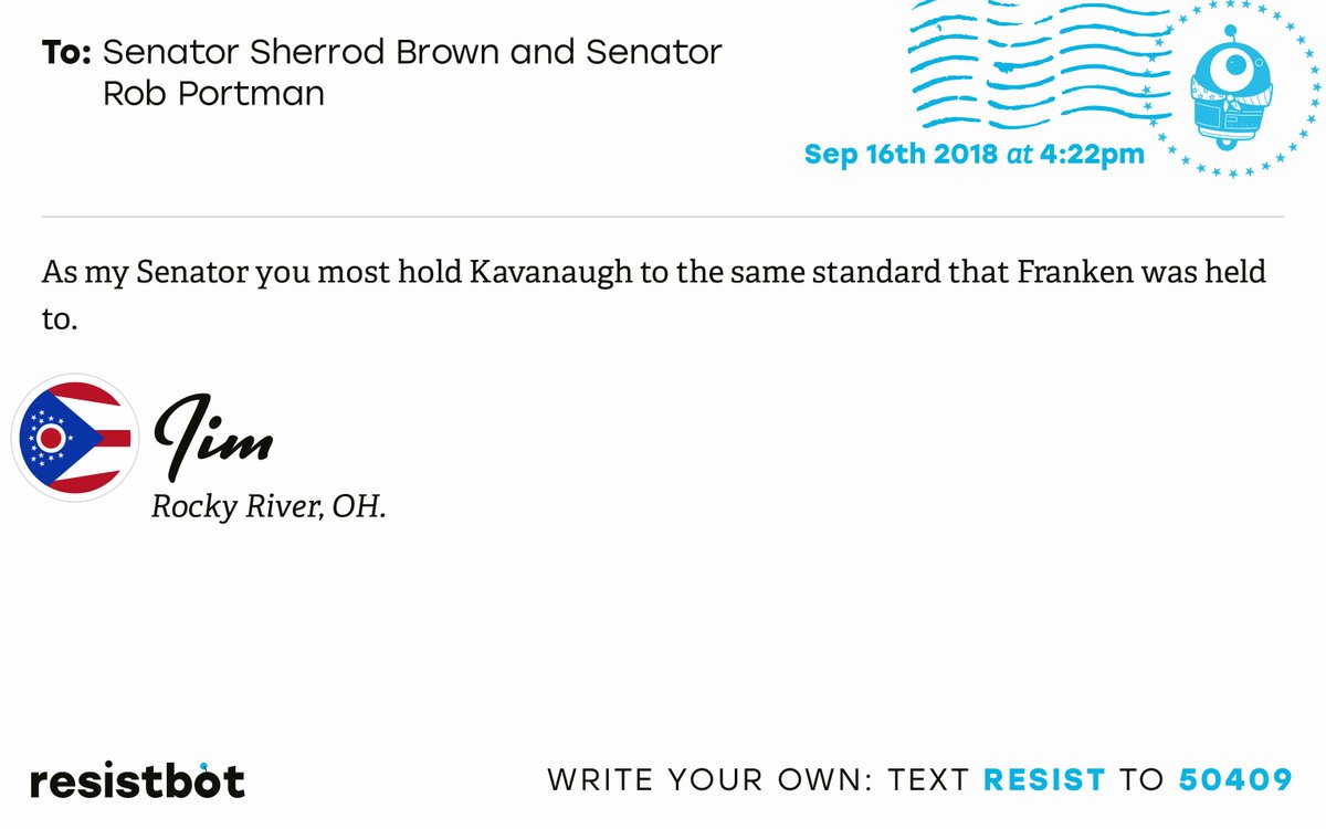Here’s an open letter from Jim in Rocky River, Ohio to <a href="/SenSherrodBrown/">Sherrod Brown</a> and @SenRobPortman #ohpolitics #SCOTUSpick