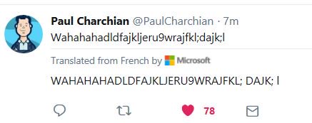 teresayler's tweet photo. @PaulCharchian Translated from French. #thanksmicrosoft https://t.co/HPBSv9Myzi