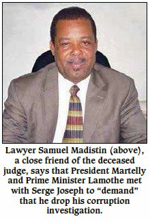 ReparationsH's tweet photo. @ChallengePetro Are you for REAL: Sophia #Martelly is #Haiti's Most #Corrupt 1st Lady!

Looks like this "#PetroCaribeChallenge" is Nothing but a #Macoute front.

Judge died 2 days after a meeting regarding the corruption case against 1st Lady Sophia Martelly &amp; son Oliver. https://t.co/wv5529yxJo https://t.co/u5yh1ekWLO