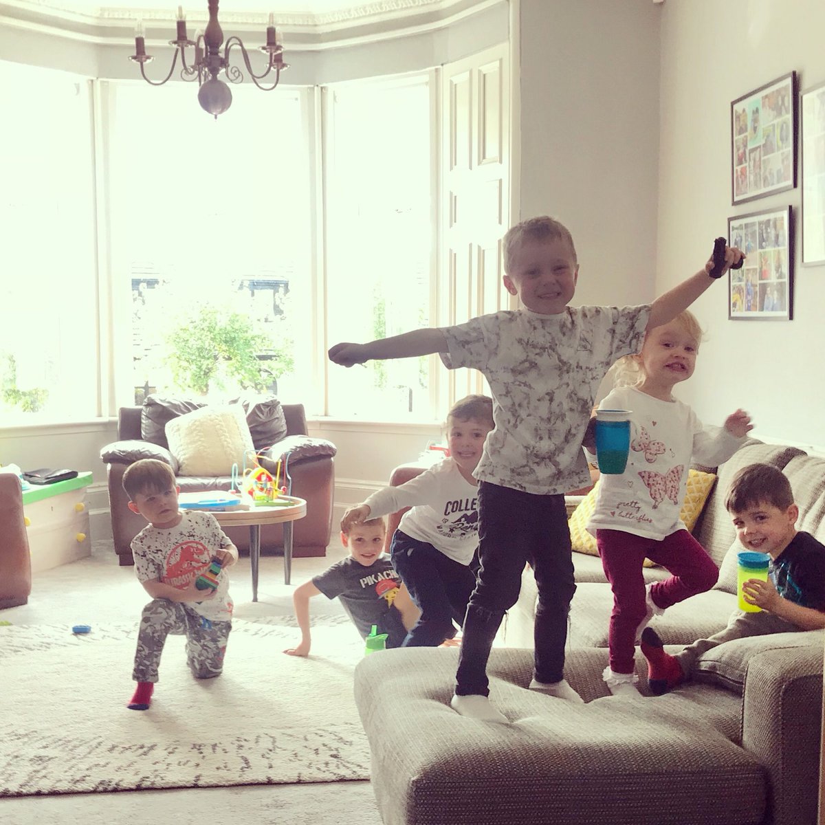 P1 pals Blaine, Daniel, Kian &amp; Ryan having fun today 💙 Avery &amp; Joseph too, who are future P1s in 2020 x <a href="/mvpglasgow/">Mount Vernon Primary</a>