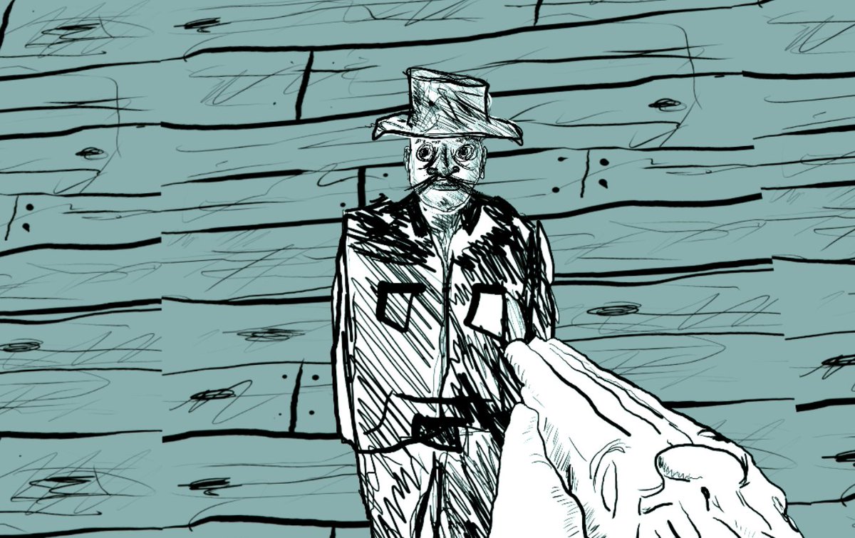 pixelfootgames's tweet photo. The common folk around town have some basic stats and history...oh boy...my 5 min face generator is cranking out some gems. Chuck the Wise has SEEN some shit #gamedev #indiegames #quickdrawgame https://t.co/ZnDh4iZLqr
