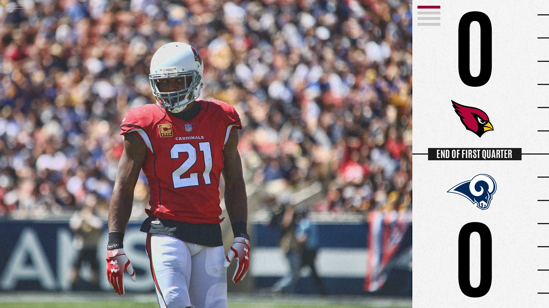 Arizona Cardinals vs Los Angeles Rams / Twitter