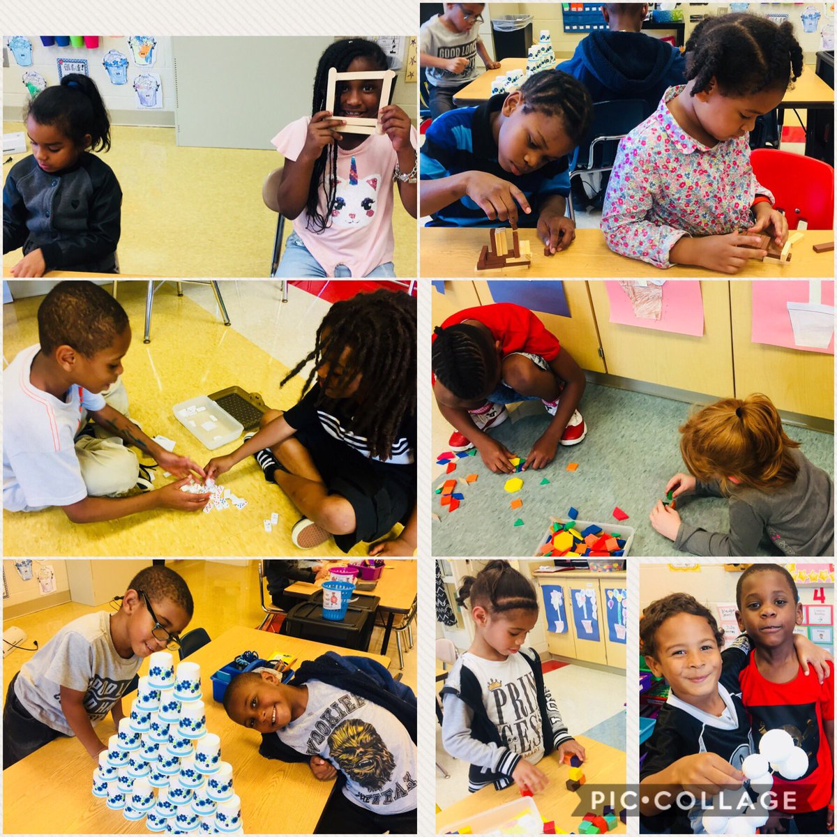WilsonElementa2's tweet image. A few of Mr. Sefcik’s &amp;amp; Miss DeLaurentis’ curious 1st graders  being creative with their stem bins! @YtownSchools #thewilsonway