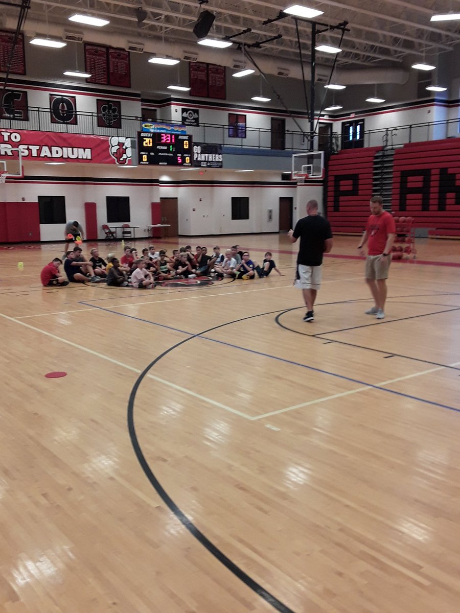 GloryBound_Inc's tweet photo. Coachable moments with @ChuckB2424! Training up the future Panthers in the way they should go. https://t.co/XJpXF3NgV2