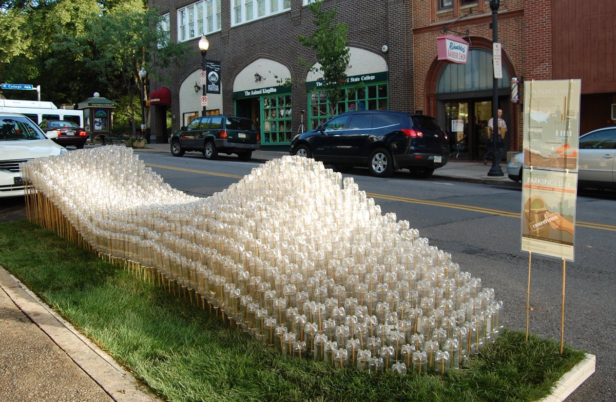 downtowncalgary's tweet photo. This Friday, downtown Centre Street will be transformed for an urban space exhibition called PARK(ing) Day! Put on by the City, this event aims to challenge perceptions of public space, come see what they have come up with! #iamdowntown https://t.co/gFFHrFPY12