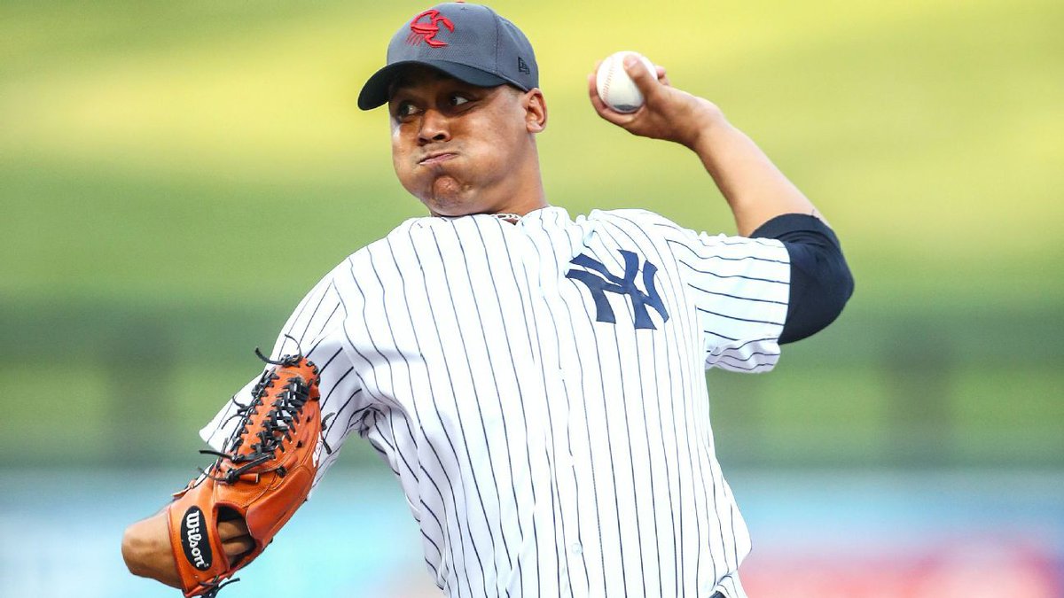 今日のプロスペクト ジャスタス シェフィールド Nyy Lhp がメジャー初昇格 Mlb公式で球団1位 全体27位 のプロスペクト 22歳 16年にアンドリュー ミラーとのトレードで加入 パワフルな92 97マイルの速球とスライダーを主体にチェンジアップも