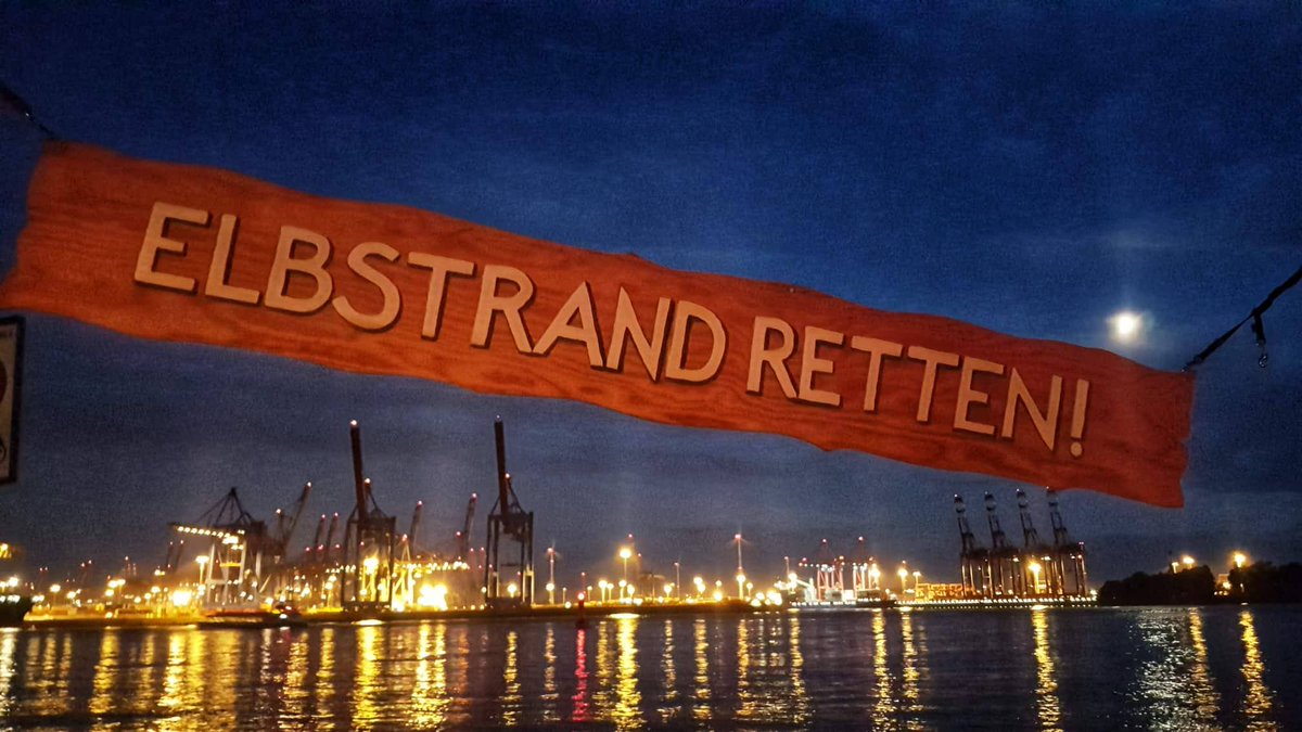 Ein Jahr nach dem #elbstrandretten Bürgerentscheid: Zusammen zurückgeblickt und den schönsten Strand von ganz Hamburg genossen. :-)