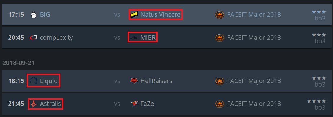 QS_CSGO's tweet photo. Here's my predictions for the #FACEITMajor quarter finals https://t.co/OLGx5hTWIF