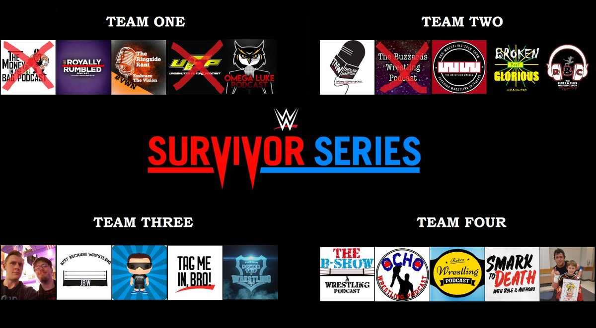 JoshandStuPod's tweet photo. TONIGHT'S MATCH UPS
CHAMPIONSHIP
@RoyallyRumbled
vs @TNWPodcast vs @PenguinClubPod
ROUND 2 of the #SurvivorSeries GAME.
#GodofthePod2 QFs.
@money_podcast vs @retrowpodcast
@TNWPodcast vs @BShowWrestling
@jbwrestling1998 vs @PenguinClubPod
@RoyallyRumbled vs @_RingsideRant https://t.co/fC4M7XcZrt
