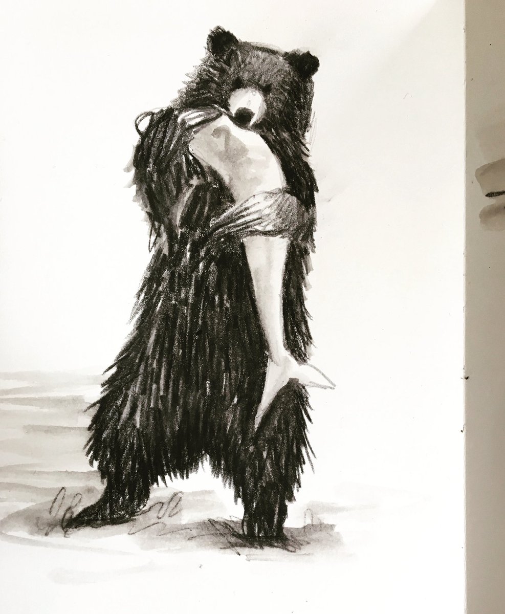 Just eating a fish; so what ..
Drawing is playing; watersoluble pencil in my sketchbook