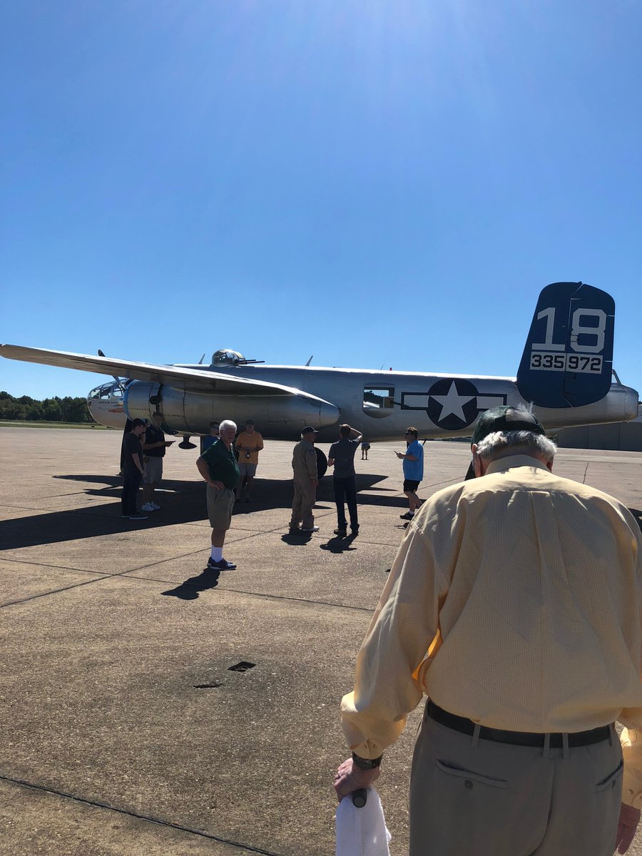 craigfitzhugh's tweet photo. Incredible day! Began in Millington where my dad and I went up in a B-25 Mitchell,his favorite plane to fly during the war with his grandson and great grandson there to watch! Later,I happened upon Seabiscuit, a super movie about opportunity, second chances, perseverance. https://t.co/datBdsbwvp