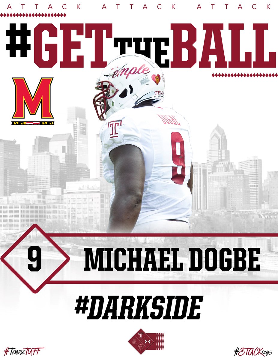 _DARKside18's tweet photo. @mdogbe14 Once again getting the ball. This young man comes to work everyday with his hard hat on.
#TempleTUFF 
🏈♦️🏈♦️ https://t.co/p85DQVkE32