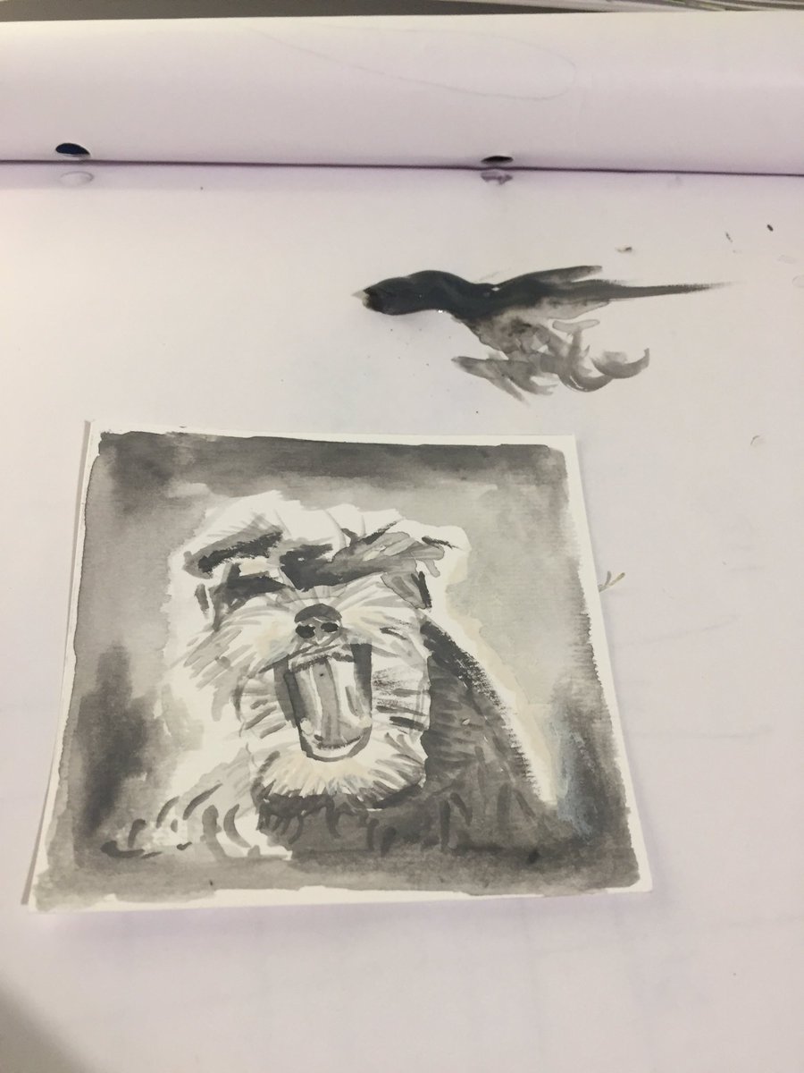 LiPassey's tweet photo. Creating again #petportrait #handmadehour #painting #chloepassey https://t.co/4rmrzGFyqi