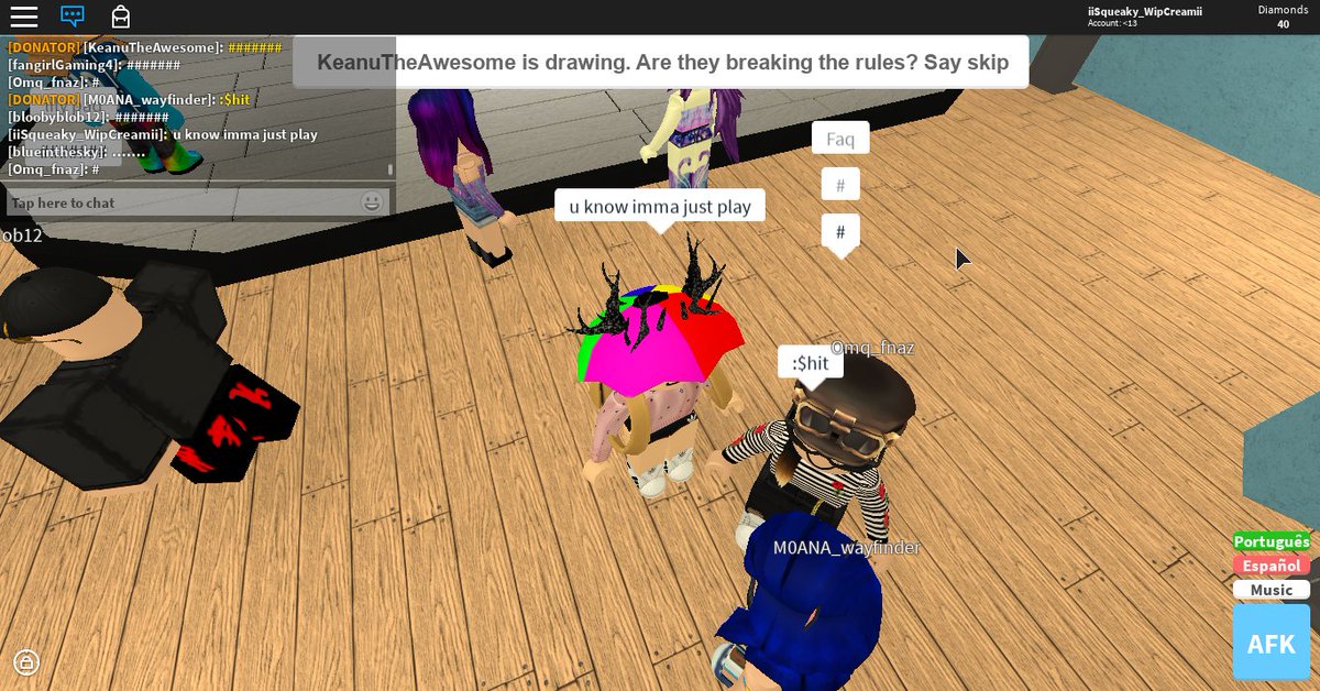 LoomyStudios's tweet photo. @Roblox dis girl said 'sheet' at me https://t.co/oTe26cG7UW
