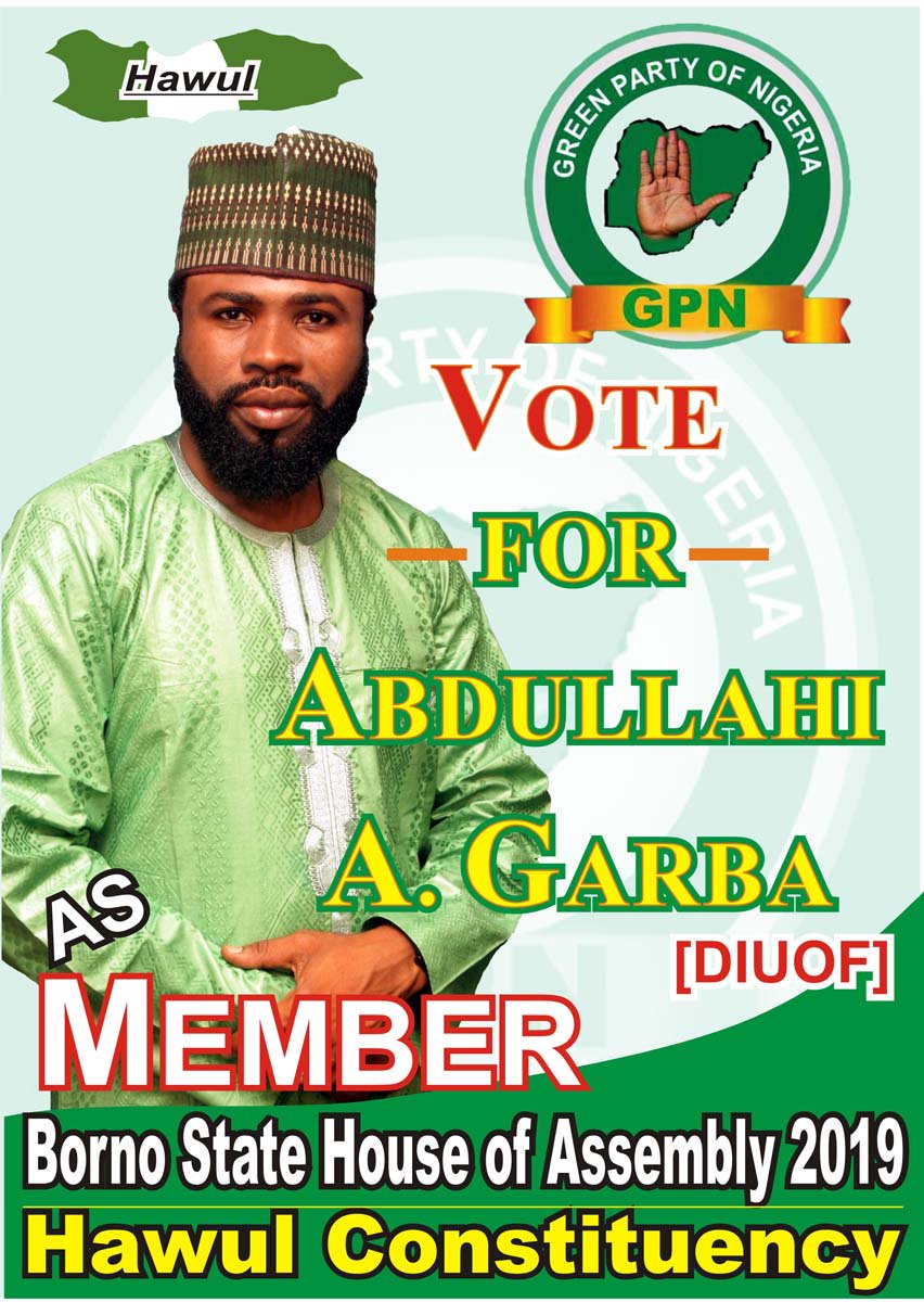 a_diuof's tweet photo. A True Representative of the Great People of Hawul. A Representative You Can Trust! Vote Abdullahi A. Garba (Diuof) As Member, Borno State House of Assembly 2019, Hawul Constituency https://t.co/6gcebXFgLS