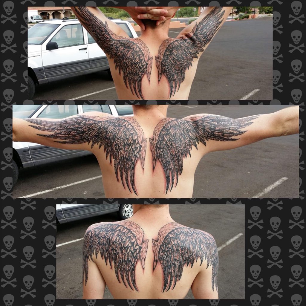 urban angel tattoo | hautedraws