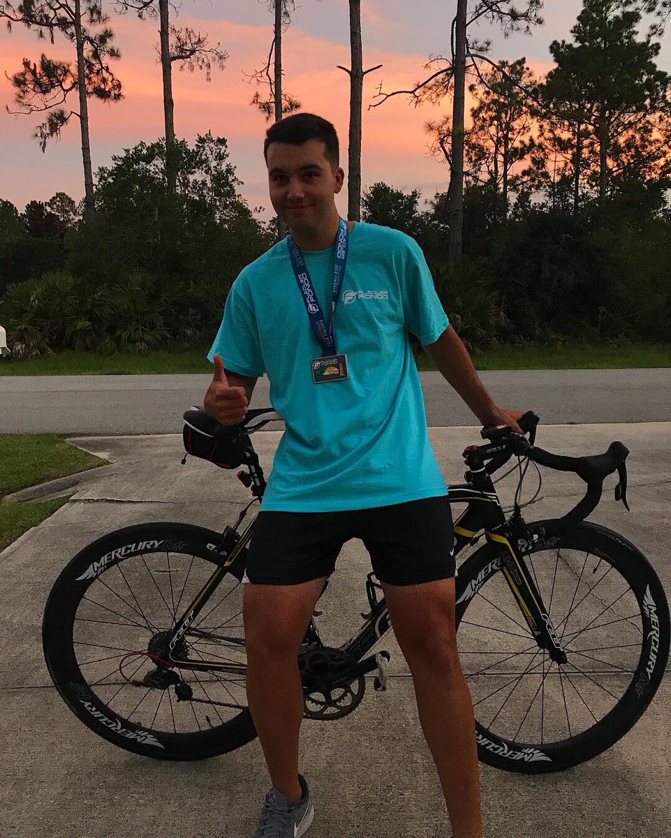 _austinarnett's tweet photo. Yesterday was a great day, completed my first century ride (100 miles). It has been a goal I set about 5 months ago and glad my hard work has paid off. Enjoy these pictures from yesterday! Can’t wait to do another one soon 🚴🏼💪🏻 TY to everyone who has been supporting me! https://t.co/ciT2InD9xN