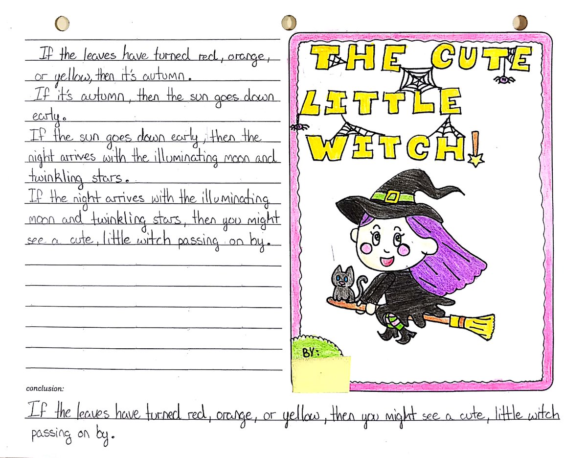 fhsgeomteacher's tweet photo. As an introduction to proofs Ss wrote a short logical chain of conditional statements. This short project had Ss writing a deductive formal argument. Here are two really cute ones! #iteachmath https://t.co/isVgkU7HDE