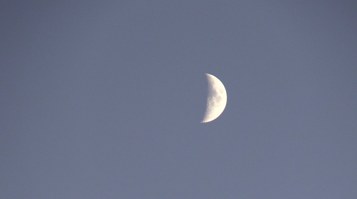 View of the moon over the Boscawen Inn at Brittany &amp; Dylon's wedding last night.