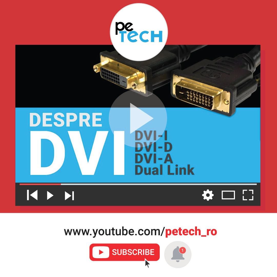 peTech_ro's tweet photo. De câte tipuri sunt mufele si cablurile DVI: DVI-A, DVI-D si DVI-I ? 🤔💻
Află mai multe pe https://t.co/1zIkkNYsoy
#dvi #analogic #digital #cabluri #mufe #duallink #singlelink #canalyoutube #petech #youtuber #romanianyoutuber #romania #vlogtehnologie #pc #desktop #laptop https://t.co/1ahDKU6ZAd