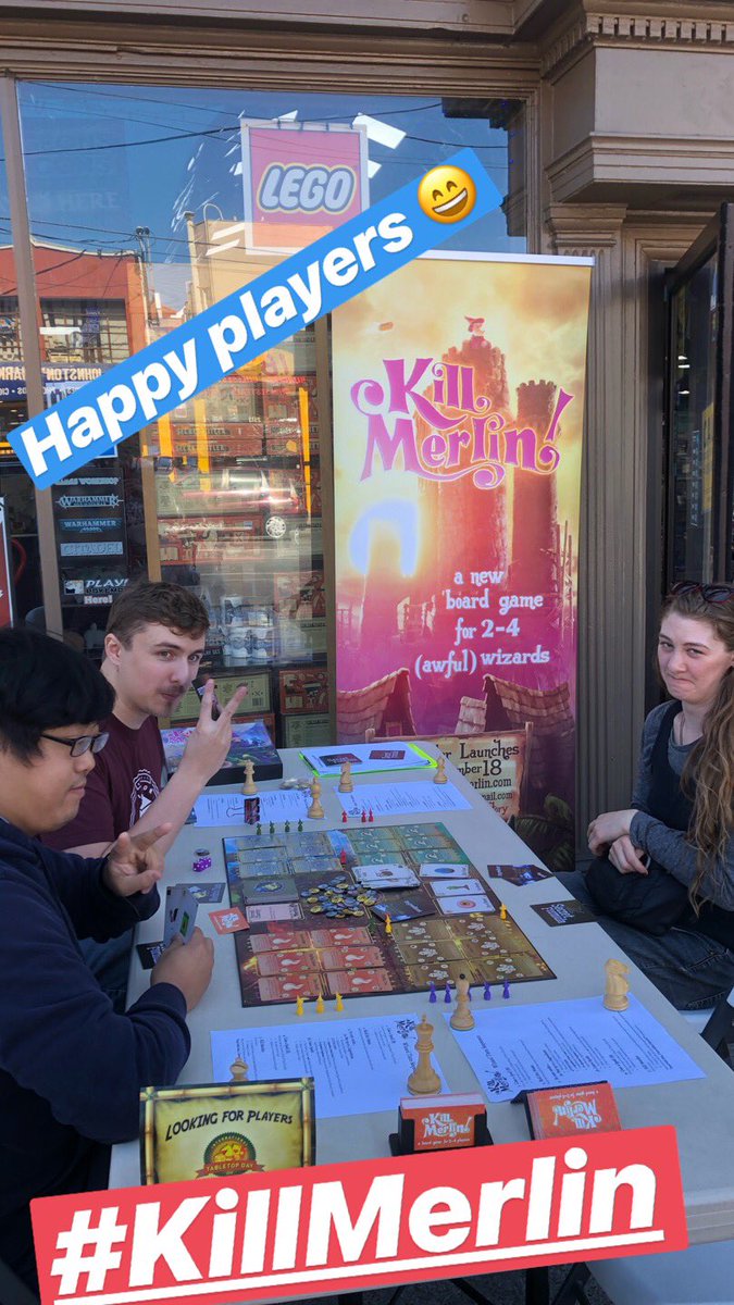SchuFamilyGames's tweet photo. Having a fun time introducing new players to #KillMerlin at @GamesofBerkeley π
.
#boardgames #flgs #gamesofberkeley #kickstarterboardgames #happyplayers
.
We launch on #Kickstarter this Tuesday 9/18! https://t.co/MiyqZU5Qrh