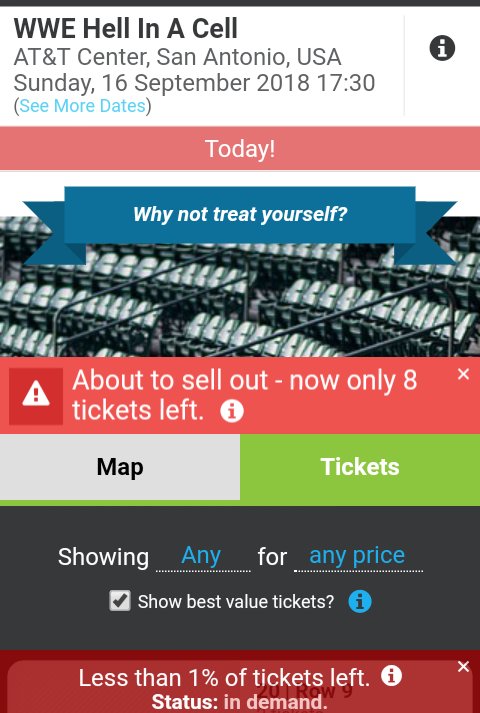 MattyOmega's tweet image. #HellInACell #WWE #HIAC #Cultaholic
@RossOnRasslin
 Byron: "This sold out capacity crowd"
Google: