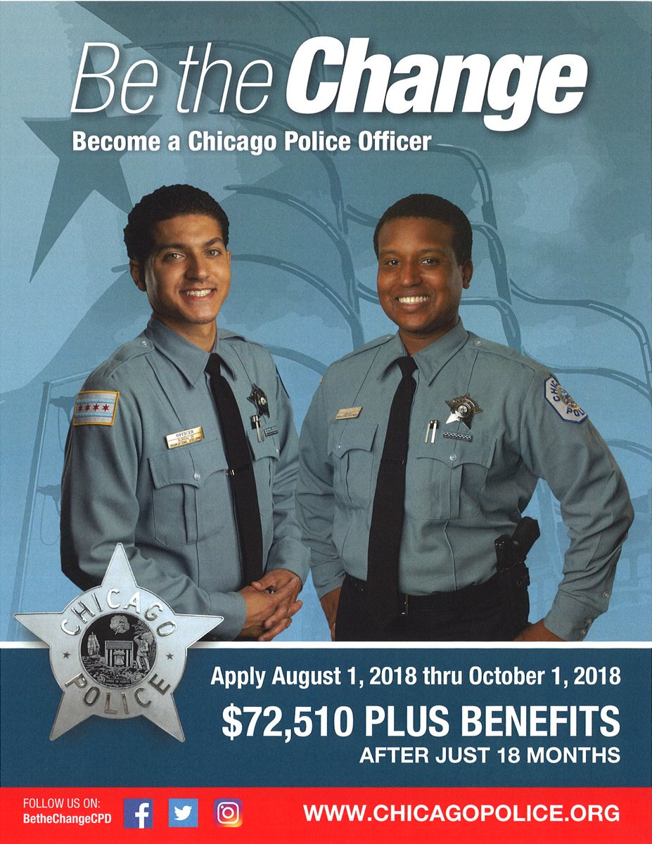 ChicagoCAPS18's tweet image. Not that many days left to sign up for the Chicago Police Officer Exam! #BeTheChange #ChicagoPolice