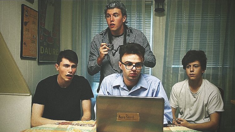 NotYouAgainTV's tweet photo. TBT to a vid that never got finished @dillwuffey the #NerdPatrol tech guy, @paul_scannell & @leebuts_191 going brazy and me with not grey but actual silver hair doing a @maxjoseph impersonation. I know @CatfishMTV is looking for a replacement I say: look no further @NevSchulman https://t.co/eFXZHyFRCp