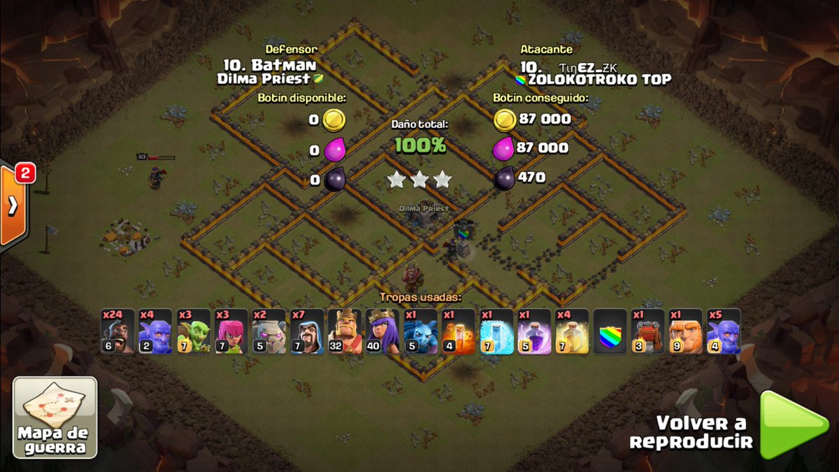 Op zk 🙈 3/4 en th9 y 1/2 en th10 <a href="/ereborcoc1/">Erebor🐺</a> y <a href="/MrFlipi_coc/">Mr.Flipi</a> voy por vosotros bbs 💕