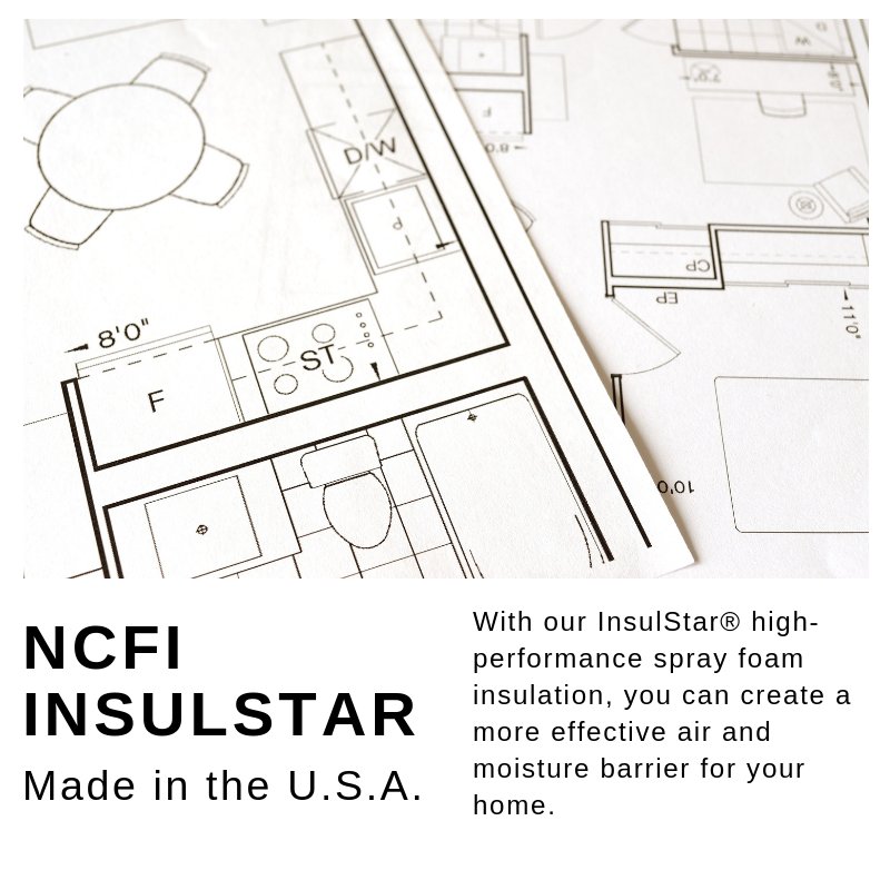 NCFI's tweet image. InsulStar is a closed-cell #polyurethane foam insulation.
- Blocking air infiltration, noise pollution, dust, fils gaps and cavities, and pollen from entering your home
-Save on energy and money too!
#NCFI #sprayfoam #insulation #insulstar #polymers #homeowners #architects
