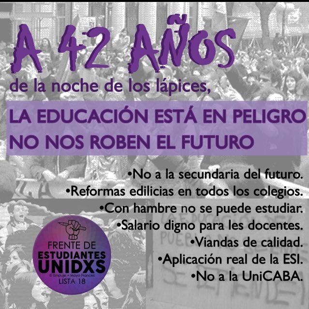 Frente de Estudiantes Unidxs tweet media