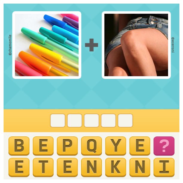 patsyv36's tweet image. Help me guess this 5 letter word. Download Pictoword smarturl.it/pictoword