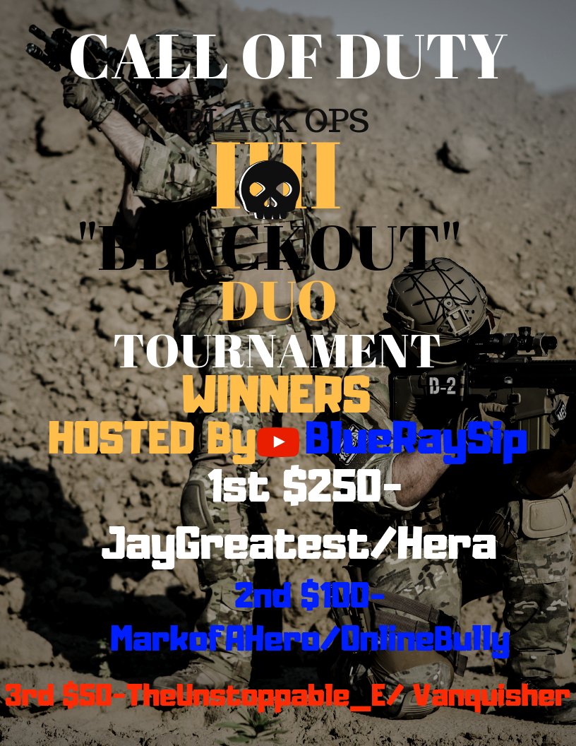 BlueRaySip's tweet image. Ayoooo Today was a success and I owe it all to the community and their continued support. Salute to all the killers who participated in the Tournament and Congrats to the winners. @JayGreatestt @TheMarkOfAHero @HandsOfHera @OnlineBullyYT @TheUnstoppabIe @TheVxnquisher #TeamClutch