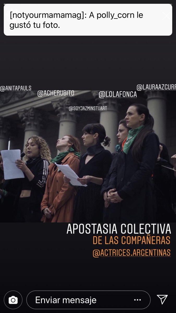 PeriodistasdArg's tweet photo. @actrices_arg deciden apostatar. #Post8A #IglesiaEstadoAsuntoSeparado https://t.co/Y0ew2MG30M