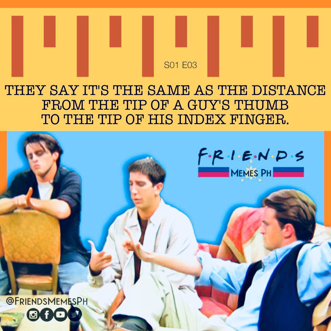 So who's bigger?… hahaha! 🍆😆🤣😎.
#ManProblems
#SizeMatters
S01 E03
.
Subscribe to our #YouTube channel!
(Link in Bio)
.
DM me for feedback/suggestions✉️
.
#FRIENDS #FriendsTV #FriendsTVShow #FriendsMeme #FRIENDSForever