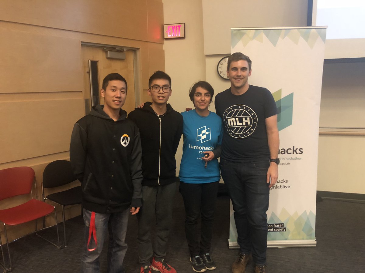 MLHacks's tweet image. BrighterTime made a shared message board that allows people to support their peers, they used @algolia to help search through posts and allow providers to better help those in need. These #SearchHackers took home the Best Use of Algolia at #lumohacks!