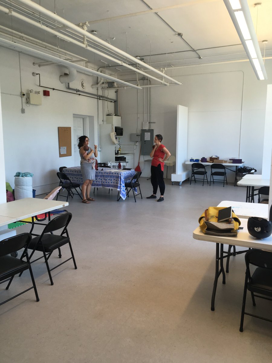 The studio is set up and ready to host artist parents for a week of productivity and co-working! Yep, it's officially 'bring your kids to work day' all week! #artistparents #mothraartistparentproject #artistresidency #studiokids #soexcited #torontoart