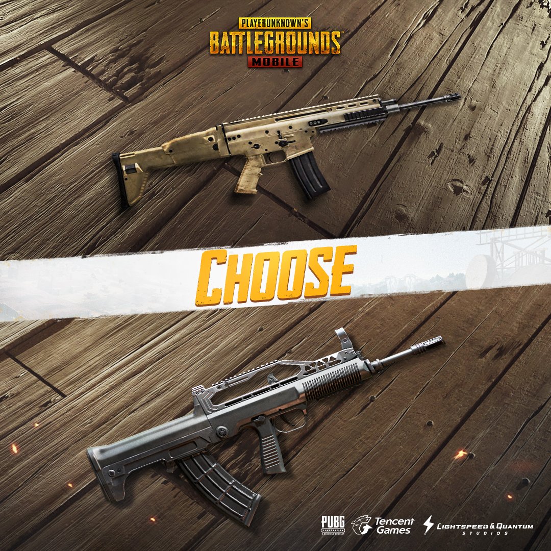 Pubg Mobile Qbz Replaces The Scar L On Sanhok Map Which One Do You Choose Pubgmobile080