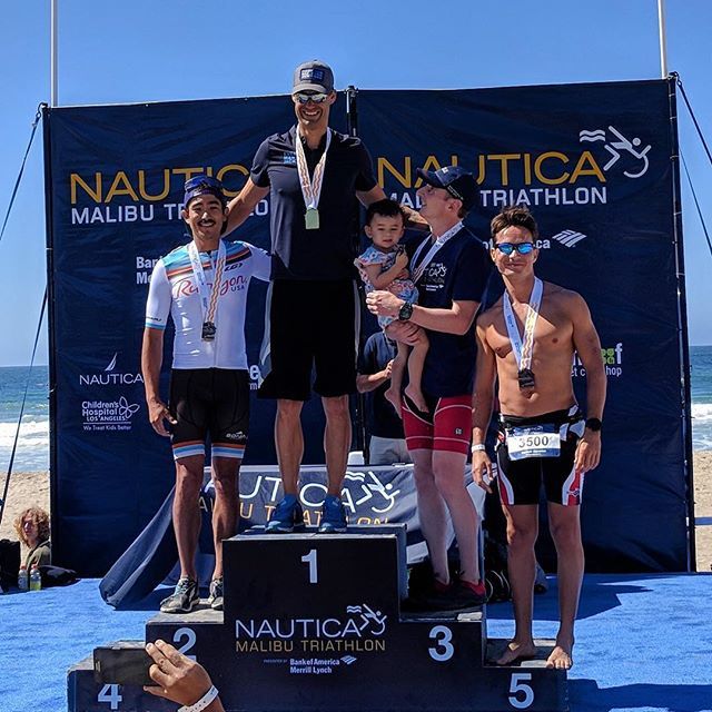 runyonusa's tweet photo. Runyon USA spotted on the podium at the Nautica Malibu Triathlon.  Congrats to all the participants that powered through the challenging surf while rasing money for a great cause. @nauticamalibutri  #swimbikerunyon #runyonusa #triathlon #nauticamalibutri #runyonusa https://t.co/Rx2Wm7XApm