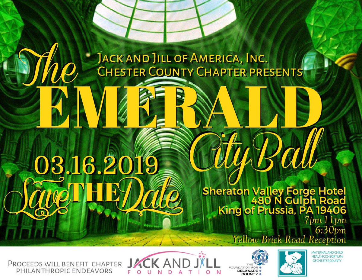 Please join us as we party with a purpose benefiting Jack and Jill of America! #emeraldcityball #ecb #jjchestercountychapter