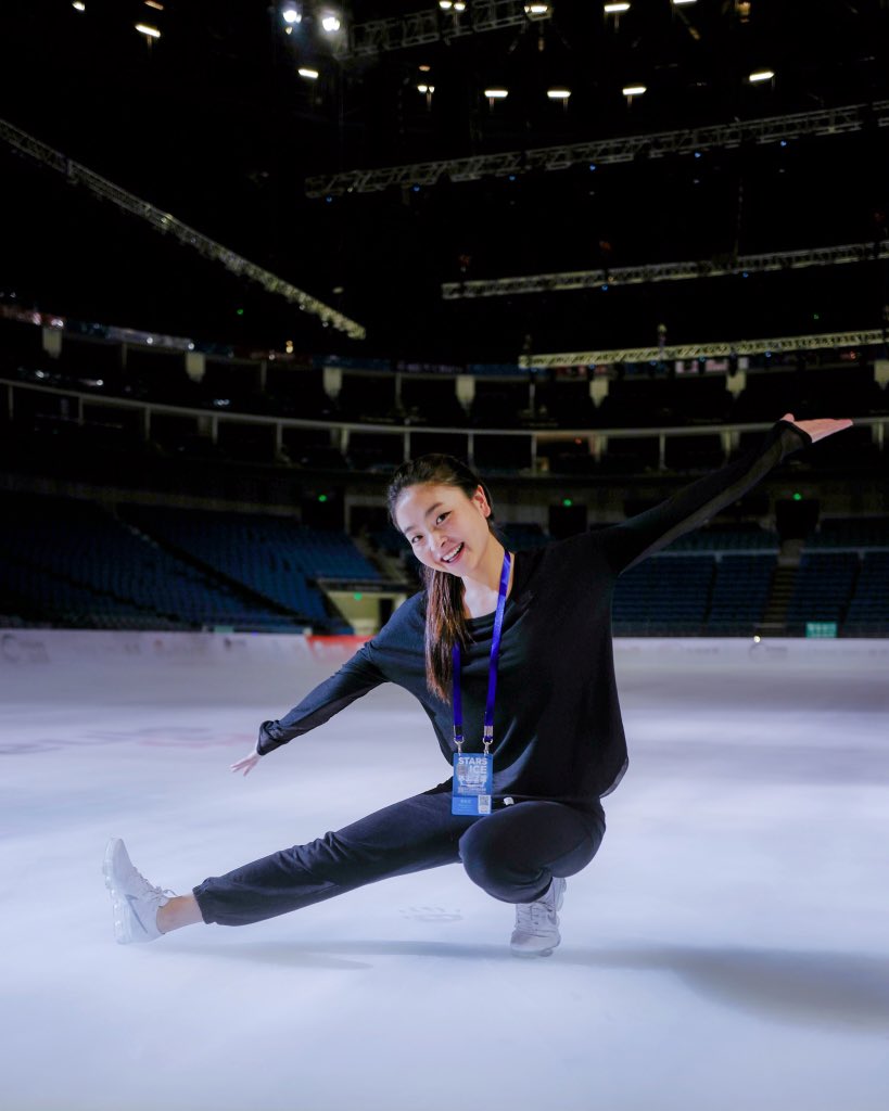 MaiaShibutani's tweet photo. Pre-show silliness! It’s so cool to perform for our fans in Shanghai in such a big arena! https://t.co/JnGKGoGrZ0