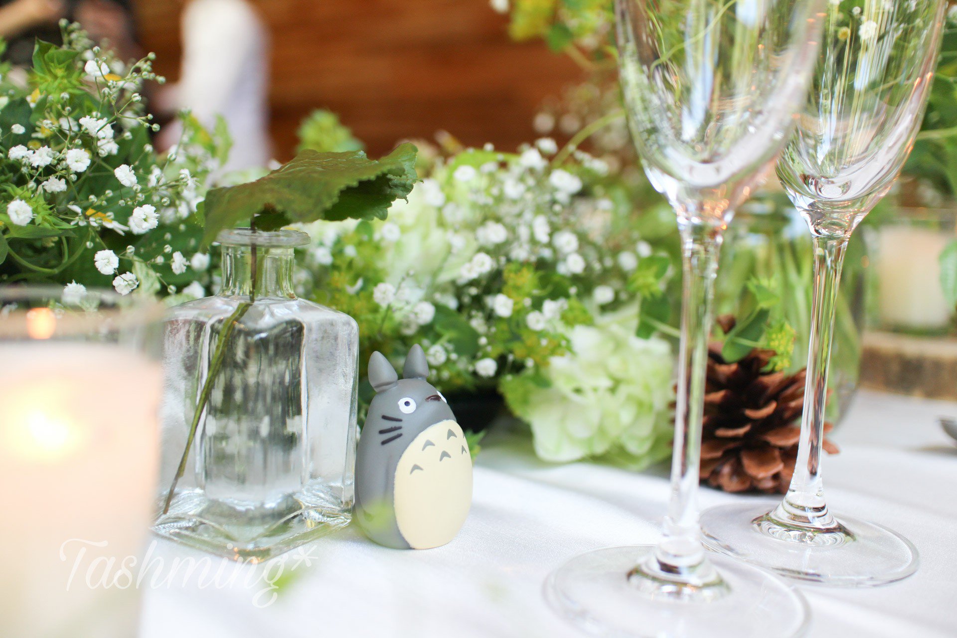 تويتر 花々まつりか カカ マツリカ على تويتر 結婚式 って新婦の趣味丸出しになることが多いと思いますが 今回は後輩 新郎 の趣味丸出しのジブリ式でした 挙式の新郎入場の曲がパイプオルガンの さんぽ 生演奏w 各テーブルごとにテーマがあり 私達は千と千尋