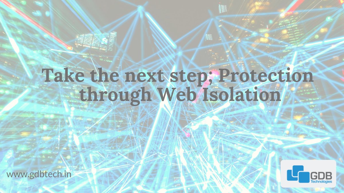 gdb_team's tweet image. Reduce the risk of internet-based attacks with #Webisolation
gdbtech.in/technologies/w…
#gdbtechnologies #CyberSecurity #malware #internetattacks #technology #securitysolutions #cybersafety #browserisolation