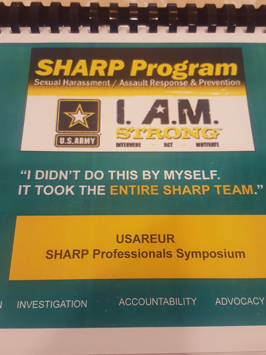 Joshua11209962's tweet photo. USAREUR SHARP SYMPOSIUM 2018! #ARMYSHARP #USAREUR #DONTBEABYSTANDER https://t.co/AaeCMHKI1x