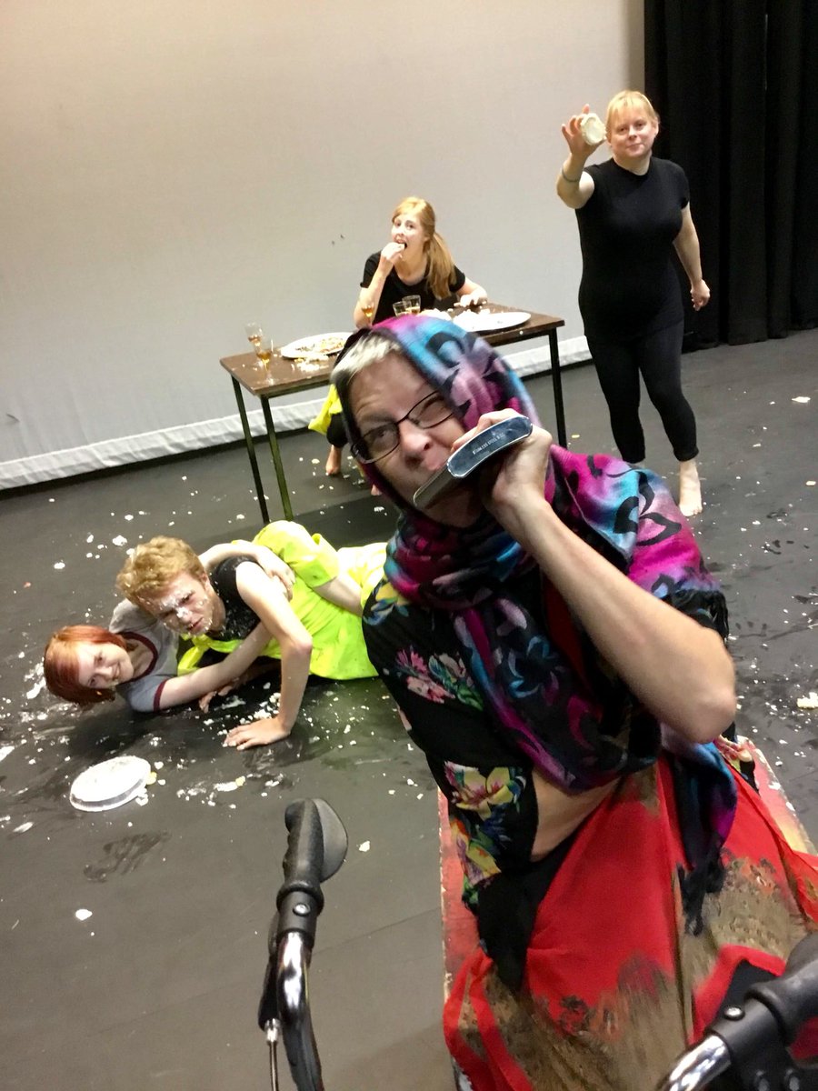 KidsInControl1's tweet photo. Congratulations @UniAtypical for an outstanding festival #Bounce2018 always good to be involved, have new experiences and meet some fantastic artists. The most uplifting weekend of the year. Thank you! Our guys ended with a pavlova food fight- we had a ball! @ArtsCouncilNI https://t.co/i4yM7e2bLs